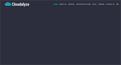 Desktop Screenshot of cloudalyze.com